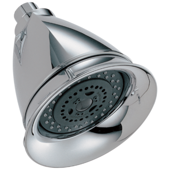 Brizo Essential™ Shower: 5" Classic Round H<sub>2</sub>Okinetic<sup>®</sup> Multi-Function Wall Mount Showerhead In Chrome