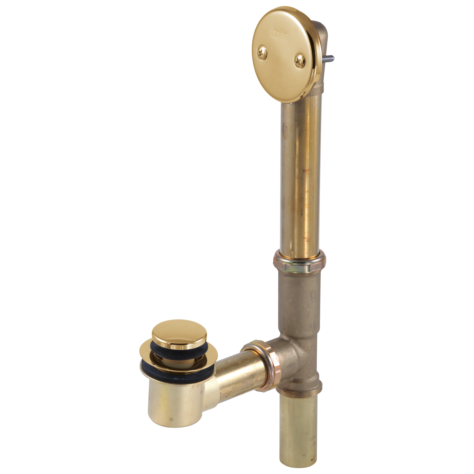 Brizo Other: Toe-Operated Tub Drain In Polished Gold