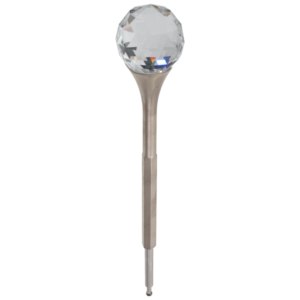 Brizo RSVP®: SWAROVSKI® CRYSTAL FINIAL – WIDESPREAD/BIDET In Brushed Nickel