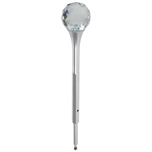 Brizo RSVP®: SWAROVSKI® CRYSTAL FINIAL – WIDESPREAD/BIDET In Chrome