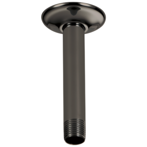 Brizo Other: 6″ Ceiling Mount Shower Arm And Round Flange In Brilliance Black Onyx