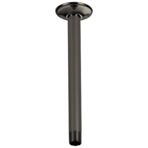 Brizo Other: 10″ Ceiling Mount Shower Arm And Round Flange In Brilliance Black Onyx