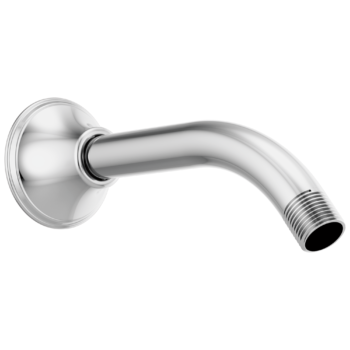 Brizo Essential™ Shower: 7" Classic Wall Mount Shower Arm And Flange In Chrome