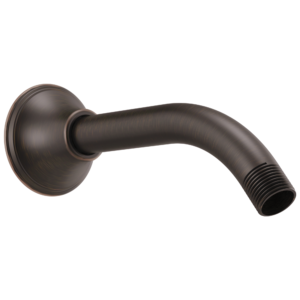 Brizo Essential™ Shower: 7″ Classic Wall Mount Shower Arm And Flange In Venetian Bronze