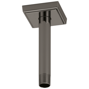 Brizo Allaria™: 6″ Ceiling Mount Shower Arm And Flange In Brilliance Black Onyx