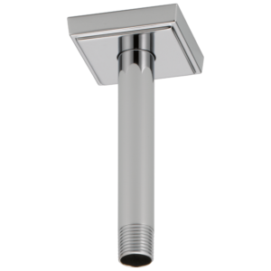 Brizo Brizo Universal Showering: 6″ Ceiling Mount Shower Arm And Square Flange In Chrome