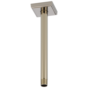 Brizo Brizo Universal Showering: 10″ Ceiling Mount Shower Arm And Square Flange In Polished Nickel