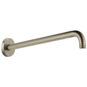 Brizo Essential™ Shower: 16″ Linear Round Wall Mount Shower Arm And Flange In Brushed Nickel