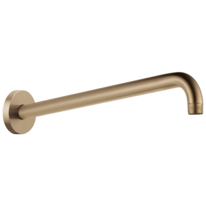 Brizo Brizo Universal Showering: 16″ Linear Round Wall Mount Shower Arm And Flange In Luxe Gold