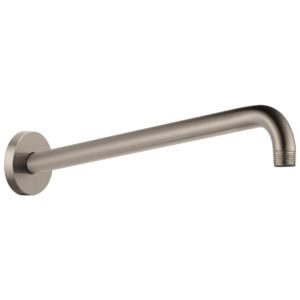 Brizo Brizo Universal Showering: 16″ Linear Round Wall Mount Shower Arm And Flange In Luxe Nickel