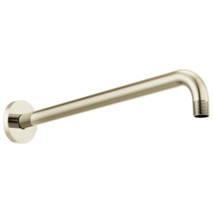 Brizo Brizo Universal Showering: 16″ Linear Round Wall Mount Shower Arm And Flange In Polished Nickel