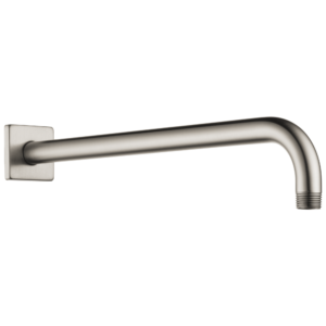 Brizo Brizo Universal Showering: 16″ Linear Square Wall Mount Shower Arm And Flange In Luxe Nickel