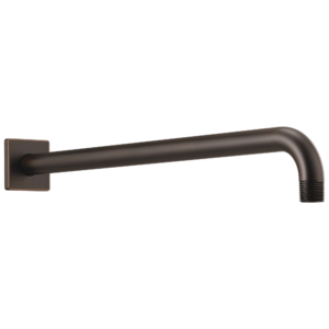 Brizo Essential™ Shower: 16″ Linear Square Wall Mount Shower Arm And Flange In Venetian Bronze