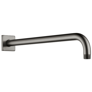 Brizo Brizo Universal Showering: 16″ Linear Square Wall Mount Shower Arm And Flange In Luxe Steel