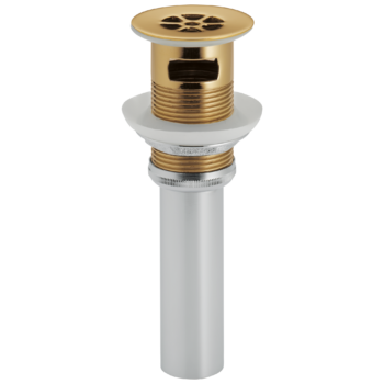 Brizo Other: Grid Strainer With Overflow In Polished Gold