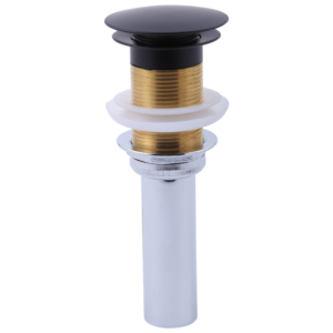 Brizo Other: Push Button Pop-Up Without Overflow In Matte Black