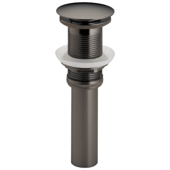 Brizo Other: Push Button Pop-Up Lavatory Drain Without Overflow In Brilliance Black Onyx