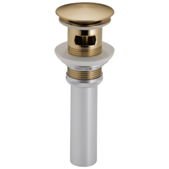 Brizo Other: Push Button Pop-Up With Overflow In Luxe Gold