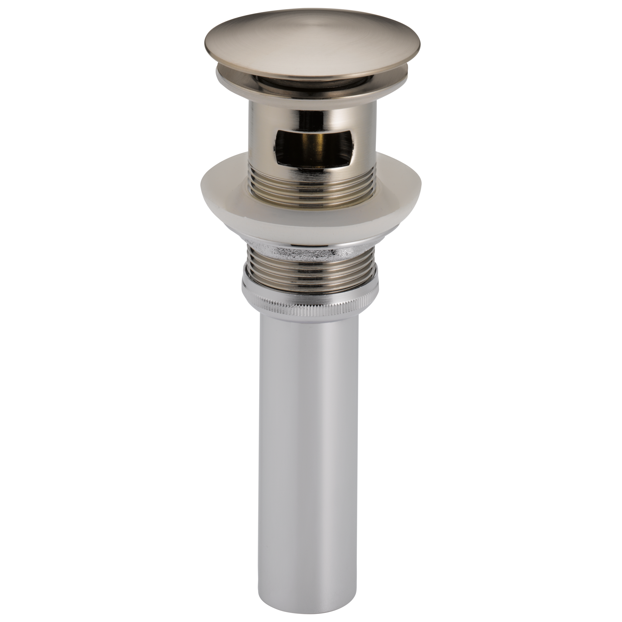 Brizo Other: Push Button Pop-Up With Overflow In Luxe Nickel