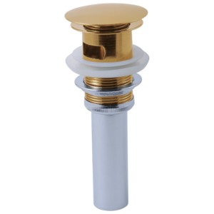 Brizo Other: Push Button Pop-Up With Overflow In Polished Gold