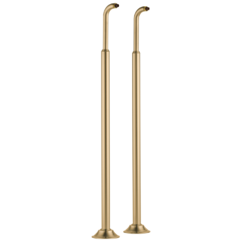 Brizo Brizo Traditional: Floor Mount Tub Filler Risers In Luxe Gold