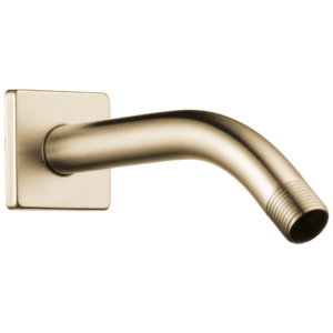Brizo Other: 7″ Linear Square Wall Mount Shower Arm And Flange In Luxe Gold