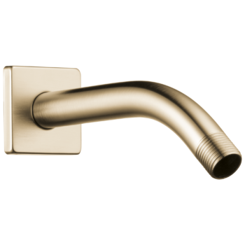 Brizo Other: 7" Linear Square Wall Mount Shower Arm And Flange In Luxe Gold