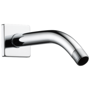 Brizo Essential™ Shower: 7″ Linear Square Wall Mount Shower Arm And Flange In Chrome