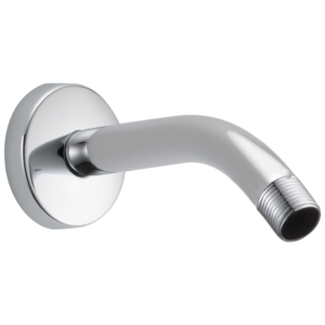Brizo Essential™ Shower: 7″ Linear Round Wall Mount Shower Arm And Flange In Chrome