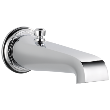 Brizo Rook®: Tub Spout - Pull-up Diverter In Chrome