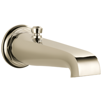 Brizo Rook®: Tub Spout - Pull-up Diverter In Polished Nickel