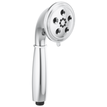 Brizo Essential™ Shower: Classic Round H2Okinetic® Multi-Function Handshower In Chrome