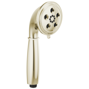 Brizo Essential™ Shower: Classic Round H2Okinetic® Multi-Function Handshower In Polished Nickel