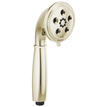 Brizo Essential™ Shower: Classic Round H2Okinetic® Multi-Function Handshower In Polished Nickel