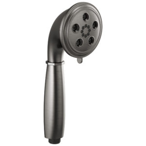 Brizo Essential™ Shower: Classic Round H2Okinetic® Multi-Function Handshower In Luxe Steel