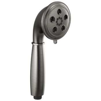 Brizo Essential™ Shower: Classic Round H2Okinetic® Multi-Function Handshower In Luxe Steel