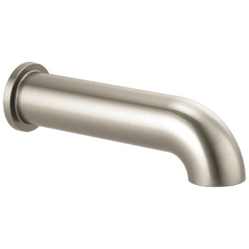 Brizo Essential™ Shower: Linear Round Non-Diverter Tub Spout In Brushed Nickel