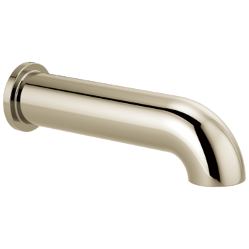 Brizo Essential™ Shower: Linear Round Non-Diverter Tub Spout In Polished Nickel