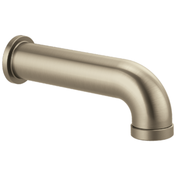 Brizo Essential™ Shower: Linear Round Diverter Tub Spout In Brushed Nickel