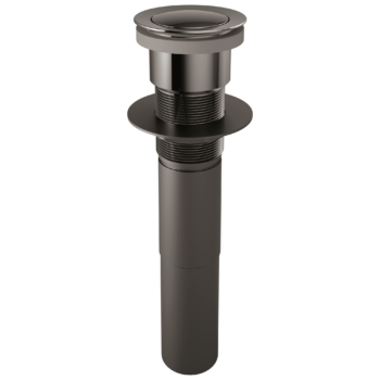 Brizo Other: Push Button Pop-Up Lavatory Drain Without Overflow In Brilliance Black Onyx