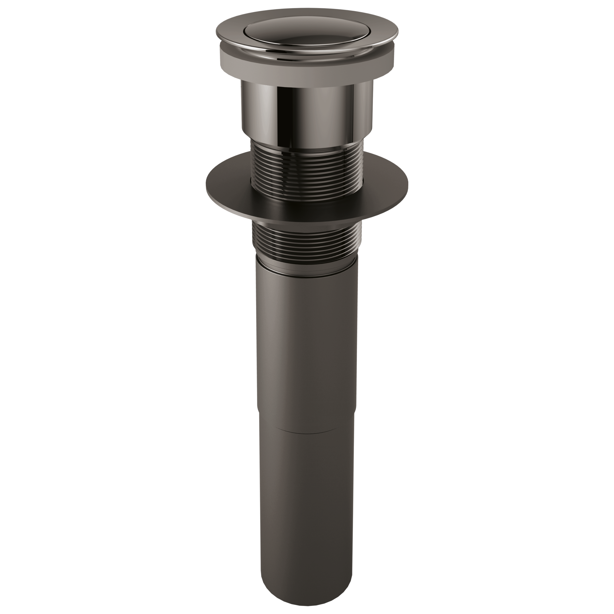 Brizo Other: Push Button Pop-Up Lavatory Drain Without Overflow In Brilliance Black Onyx
