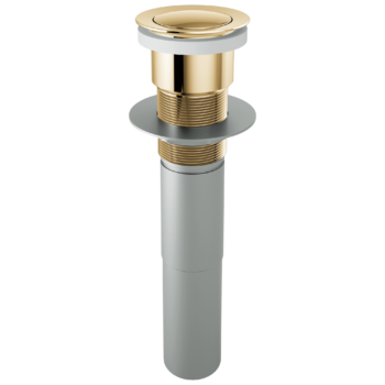 Brizo Other: Push Button Pop-Up Without Overflow In Polished Gold