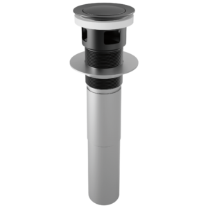 Brizo Other: Push Button Pop-Up With Overflow In Matte Black