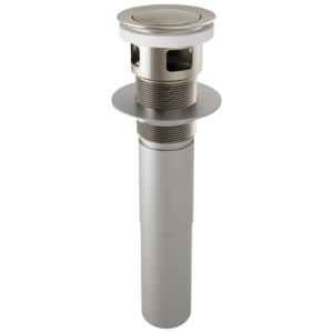 Brizo Other: Push Button Pop-Up With Overflow In Luxe Nickel