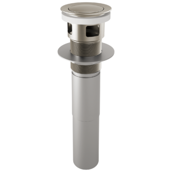 Brizo Other: Push Button Pop-Up With Overflow In Luxe Nickel