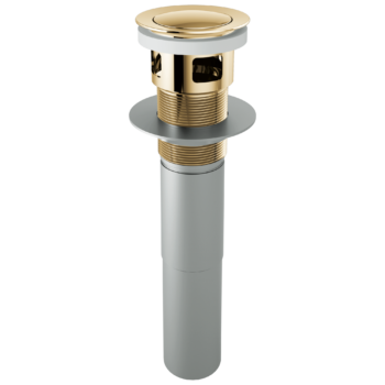 Brizo Other: Push Button Pop-Up With Overflow In Polished Gold