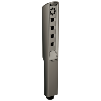 Brizo Other: Linear Square H2Okinetic® Multi-Function Handshower In Brilliance Black Onyx