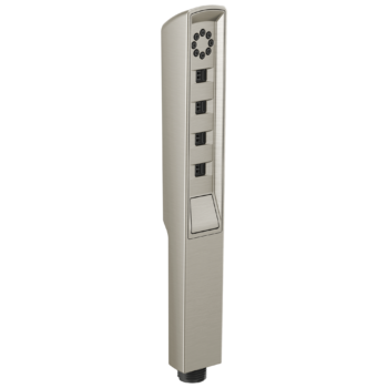 Brizo Essential™ Shower: Linear Square H2Okinetic® Multi-Function Handshower In Luxe Nickel