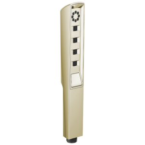 Brizo Essential™ Shower: Linear Square H2Okinetic® Multi-Function Handshower In Polished Nickel