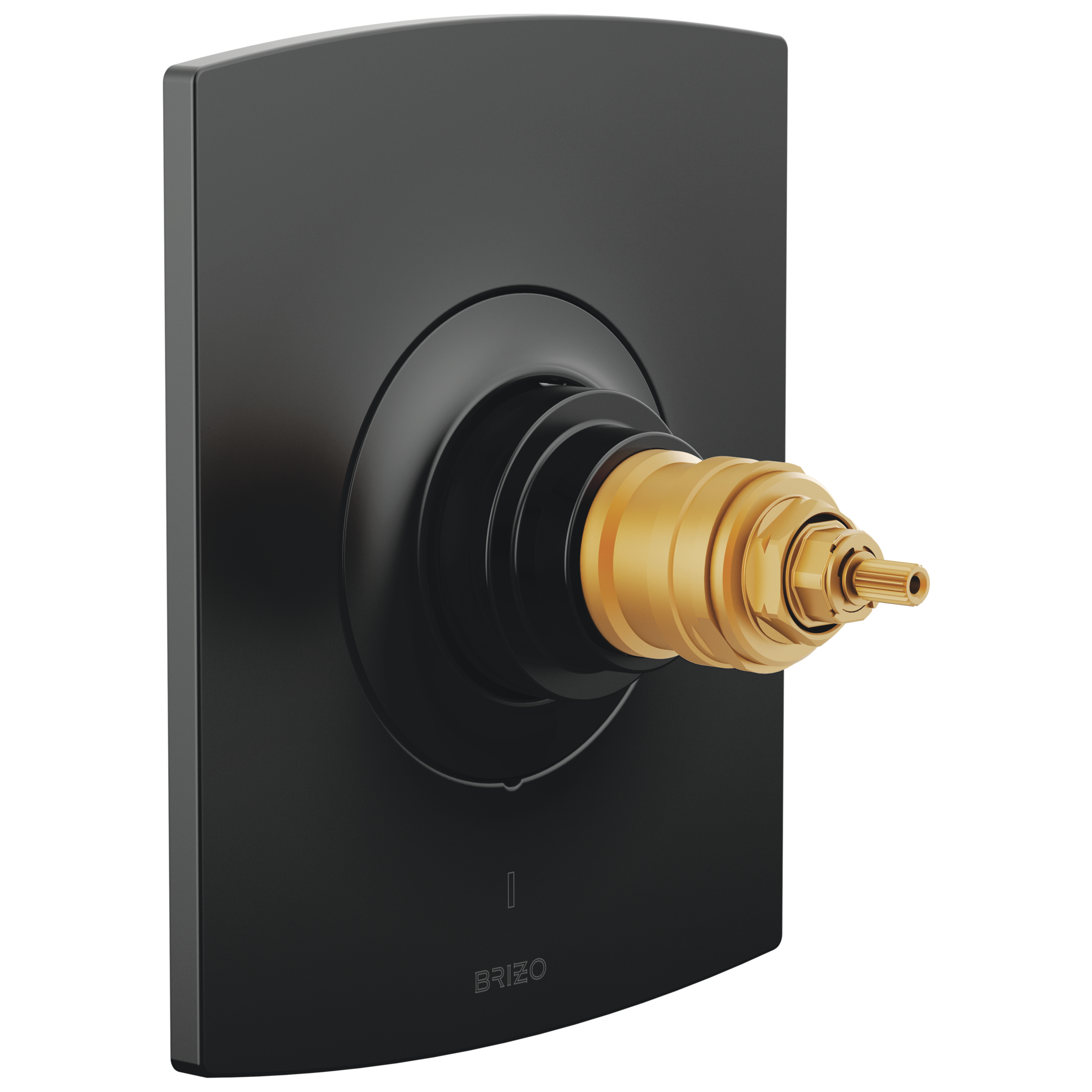 Brizo Kintsu®: TempAssure® Thermostatic Valve Only Trim - Less Handles In Matte Black